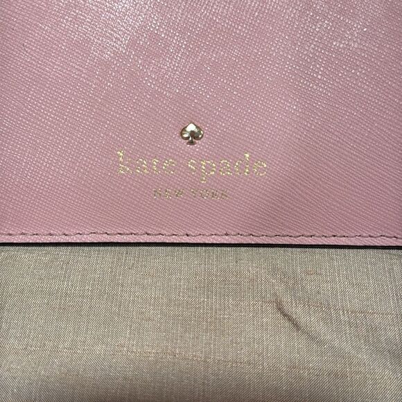 Kate Spade Pink pink Saffiano Compact Snap Zip Wallet - Picture 2 of 6